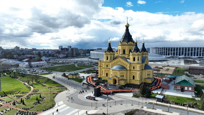 Birleşik Rusya ve Birleşik Rusya Genç Muhafızları, Nizhny Novgorod’da 300 metrelik Aziz George kurdelesini açtı
